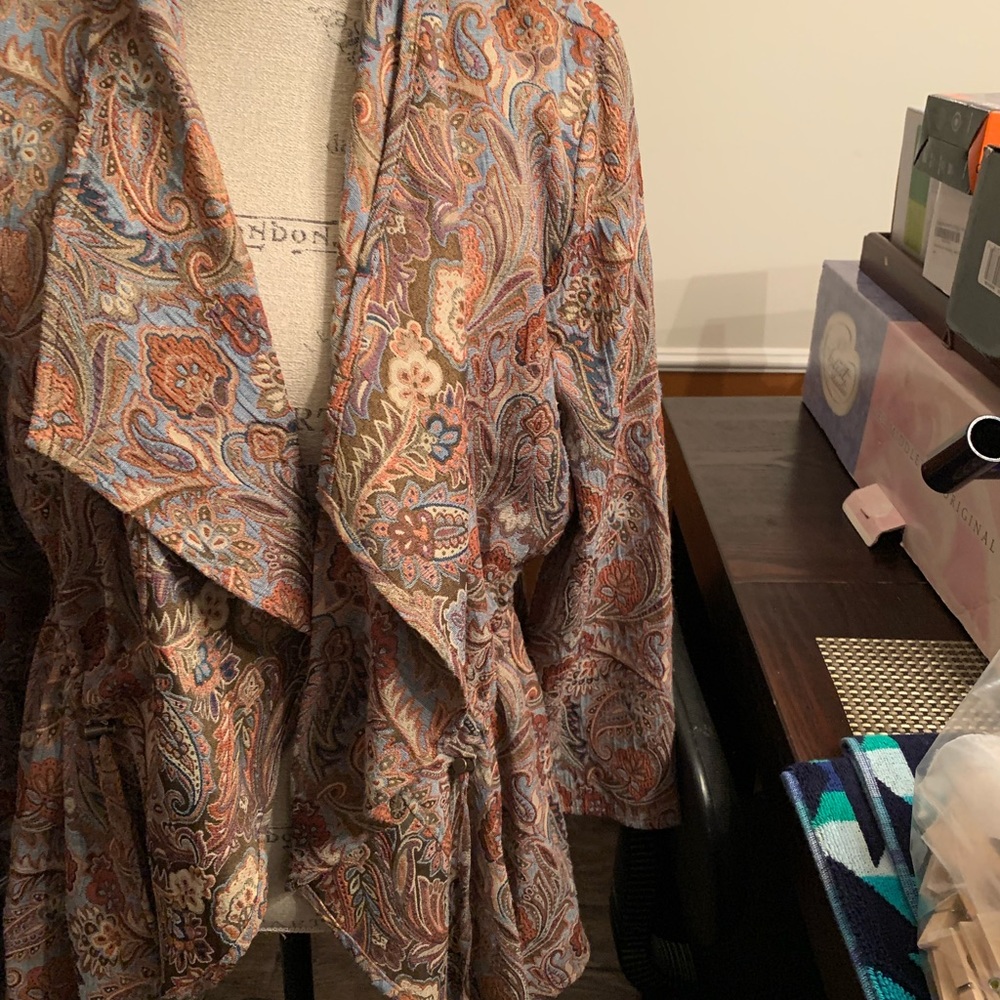 Ruby Rd Paisley Print Jacket Blazer - image 7